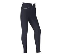 LeMieux St Tropez Jodhpurs for Girls & Young Riders - Equestrian Riding Tights - Full Seat Youth Horseback Riding Gear (Indigo / 11-12 Years)