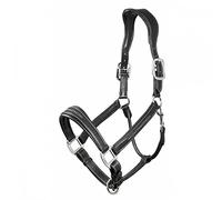 LeMieux Stitched Leather Headcollar - Black Cob