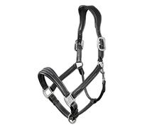 LeMieux Stitched Leather Headcollar - Black Full