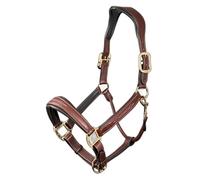 LeMieux Stitched Leather Headcollar - Brown Full