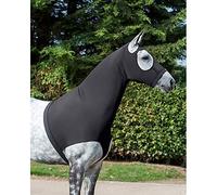 LeMieux Stretch Hood - Protects the Head & Shoulders While Allowing Free Movement - Adjustable Belly Strap - Covered YKK Zip - Black - Large