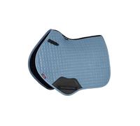 LeMieux Suede Close Contact Saddle Pad Square - Breathable - High Wither - Ice Blue - Large