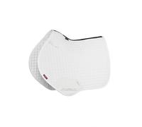 LeMieux Suede Close Contact Saddle Pad Square - Breathable - High Wither - White - Large