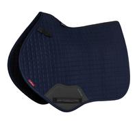 LeMieux Suede Close Contact Saddle Pad Square - Breathable - High Wither - Navy - Large