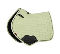 LeMieux Suede Close Contact Square - Macaron - Yellow - Size: Large