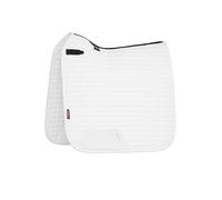 LeMieux Suede Dressage Square - Equestrian Saddle Pad - High Wither - White - Large