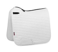 LeMieux Dressage Suede Square Saddle Pad - Saddle Pads for Horses - Equestrian Riding Equipment and Accessories (White - Large)