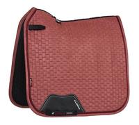 LeMieux Suede Dressage Square Saddle Pads - English Saddle Pads for Horses - Equestrian Riding Equipment and Accessories - Orchid Red - Small/Medium