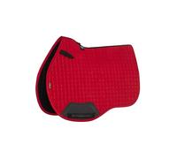 LeMieux Suede GP Square - General Purpose Equestrian Saddle Pad - High Wither - Girth Protection - Chilli Red - Large