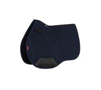 LeMieux Suede GP Square - General Purpose Equestrian Saddle Pad - High Wither - Girth Protection - Navy - Small/Medium