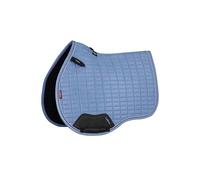 LeMieux Suede GP Square - General Purpose Equestrian Saddle Pad - High Wither - Girth Protection - Powder Blue - Large