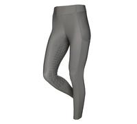 LeMieux Summer Pull On Jodhpurs for Women - Equestrian Riding Tights - Full Seat Ladies Horseback Riding Gear (Grey/UK 6)