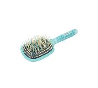 LeMieux Tangle Tidy Plus Horse Grooming Hair Brush in Lagoon with Ergonomic Grip Handle for Manes and Tails - One Size