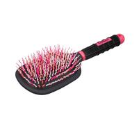 LeMieux Tangle Tidy Plus Horse Grooming Hair Brush in Pink with Ergonomic Grip Handle for Manes and Tails - One Size