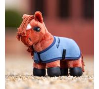 LeMieux Tiny Pony Thomas - Cheeky Chestnut Pony - Soft Coat - Pocket-Friendly Size - Includes Tiny Pony Fleece Rug