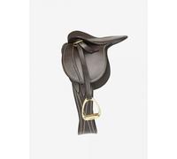 LeMieux Toy Pony Saddle - Brown - Fine Grain Leather - Suitable for Ages 8 Years +
