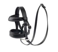 LeMieux Toy Pony Bridle Black - Real Design with Metal Bit & Reins Leather - Delicate Stitching Detail - Educational Toy - Wipe Clean - Handmade - Suitable for Ages 8+