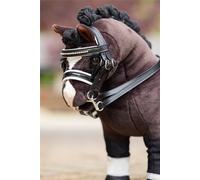 LeMieux Toy Pony Double Bridle Black - Real Design With Metal Bits and Functional Buckles - Educational Toy - Ages 3+