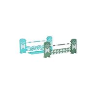 LeMieux Toy Pony Jump Set Azure/Sage/White - Adjustable Pole Height - Suitable for 3+