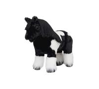 LeMieux Toy Pony Razzle for Kids - Black Piebald - Soft Coat - Flexible - Pretend Play - Stuffed Animal Horse - Gift for Kids - Suitable for Ages 3 Years +