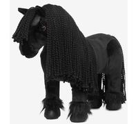 LeMieux Toy Pony Spike - Stunning Black Friesian - Includes Navy Branded Carry Rug - Suitable For Ages 3+
