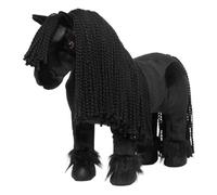 LeMieux Toy Pony Spike For Kids - Stunning Black Friesian - Soft Coat with Plaitable Mane & Tail - Suitable for Ages 3+