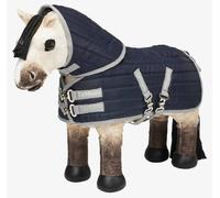 LeMieux Toy Pony Stable-Tek Rug - Fully Functional Buckles and Detachable Neck - Educational Toy - Navy