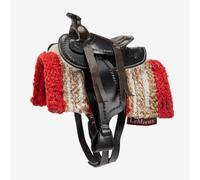 Mini LeMieux Toy Pony Western Pad in Red, Polyamide/Acrylic/Yarn | Charlies