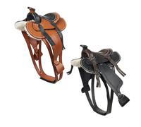 Mini LeMieux Toy Pony Western Saddle in Black, Leather | Charlies