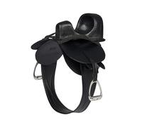 LeMieux Toy Rider Steady Saddle - Leather - Black - One Size