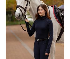 LeMieux UK10 Ladies Sara Snood Base Layer - Womens Horse Riding Base Layer Tops - Navy