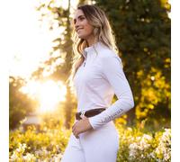 LeMieux UK16 Ladies Baselayer - Womens Horse Riding Shirts - White