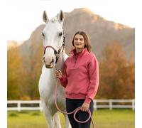 LeMieux UK16 Ladies Keira Quarter Zip Sweat - Cranberry - Red