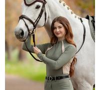 LeMieux UK16 Ladies Philippa Mesh Base Layer - Rosemary - Womens Horse Riding Base Layer Tops - Green