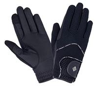 LeMieux Unisex 3D Mesh Riding Gloves in Navy - Lightweight & Breathable - Anti Slip - Small