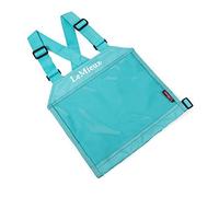 LeMieux Unisex Eventing Bib in Azure with Clear Front Competition Number Display - Comfortable and Stylish Equestrian Sport Wear - One Size