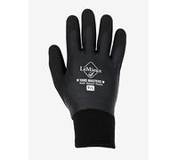 LeMieux Unisex Thermal Work Gloves in Black with Soft Warm Fleece Lining - Waterproof Hand Cover - Comfortable Fit Horse Equestrian Accessory - Small