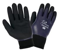 LeMieux Yardmaster Thermal Work Gloves in Navy - Rider Accessory for Cold Weather - Thick and Waterproof with Soft Warm Fleece Inner Lining - Medium