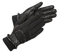 LeMieux Unisex Waterproof Lite Riding Gloves in Black - Flexible - Thermal Insulation - M