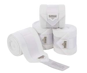 LeMieux Unisex's Loire Satin Polo Bandages White Set of 4, Full