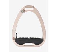 LeMieux Vector Control Stirrup - New Generation - Spring Loaded Hinged Arm - Cross Track Grip Surface - Rose Gold