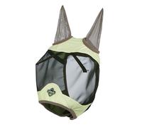 LeMieux Visor-Tek Half Fly Mask - Breathable Black UV Mesh - Soft Lining Strips - Macaron - XLarge