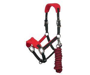 LeMieux Vogue Fleece Headcollar with Lead Rope - Extra Padding, Adjustable at Curb and Poll Strap