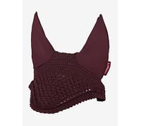 LeMieux Vogue Fly Hood in Burgundy with Close Knit Crochet - High Density Ear Fabric - Comfortable Fit Sport Horse Wear - Medium