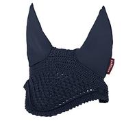 LeMieux Vogue Fly Hood in Navy with Close Knit Crochet - High Density Ear Fabric - Comfortable Fit Sport Horse Wear - X-Large