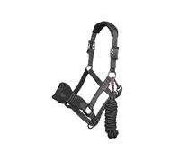 LeMieux Fleece Headcollar Vogue - Halter & Leadrope - Black Full