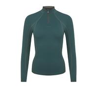 LeMieux Women’s Base Layer Top - Long Sleeve Athletic Thermal Shirts - Equestrian Apparel & Gear for Horseback Riding (Spruce/UK 12)