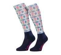 LeMieux Womens Footsie Socks - Flamingo