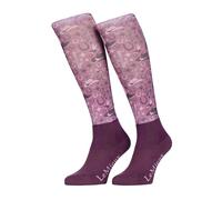 LeMieux Footsie Socks - Western - Pink - Size: Medium