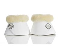 LeMieux WrapRound Lambswool Overreach Horse Boots - Over Reach or Bell Boots for Horses - Protective Gear and Training Equipment - Equine Boots, Wraps & Accessories (White/XLarge)